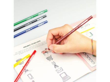 Kores Crayons de couleur, étui en carton de 12 +