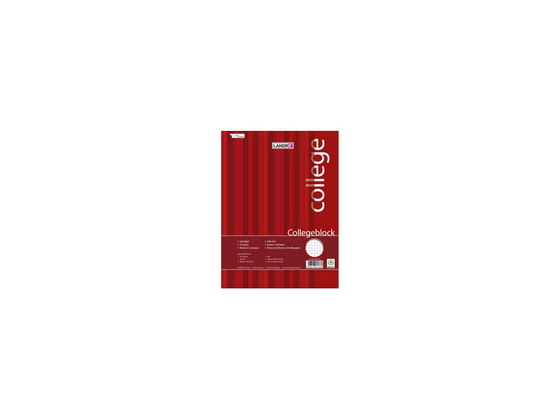 LANDRÉ collegeblock "college" A4, quadrillé, 320 pages