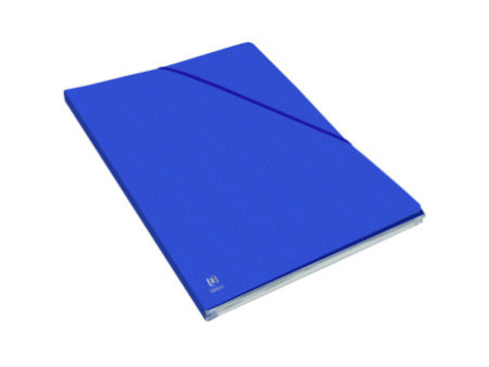 ELBA chemise à élastique Alpina, format A4, carton, bleu,