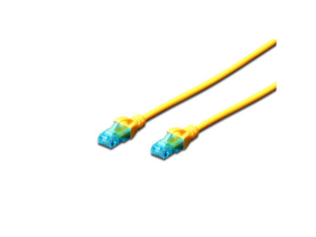 DIGITUS Câble patch Premium, Cat.5e, U/UTP, 3,0 m, jaune