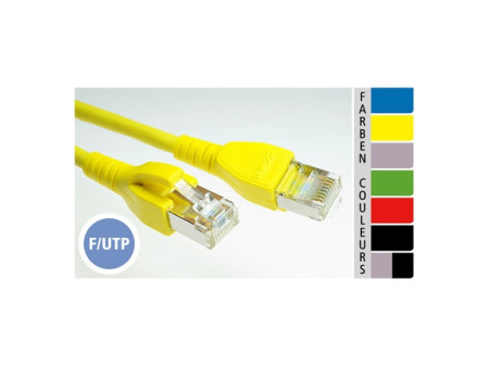 EC-net Câble patch cat.5    F/UTP, gris, 1,5 m