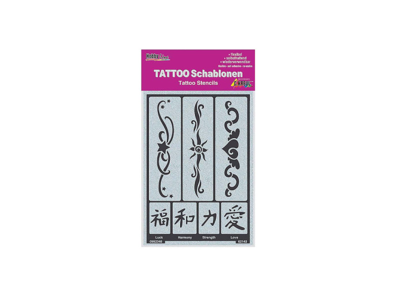 KREUL pochoir pour tatouage Hobby Line "bandes 2"