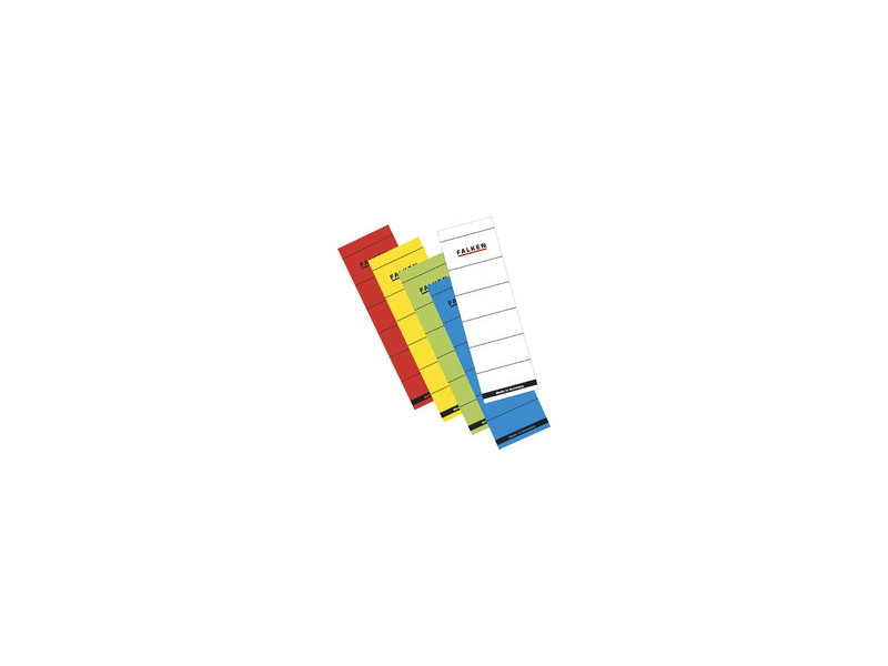 FALKEN Etiquette de dos pour classeur, 60 x 190 mm, court/