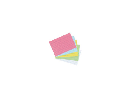 herlitz Fiches bristol, format A8, quadrillée, jaune, en