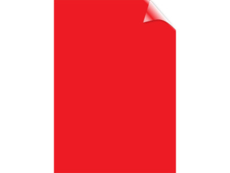 Fellowes Couverture, A4, PVC, rouge - transparent, 0,20 mm
