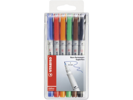 STABILO feutre pour transparents OHPen universel, étui de 6,