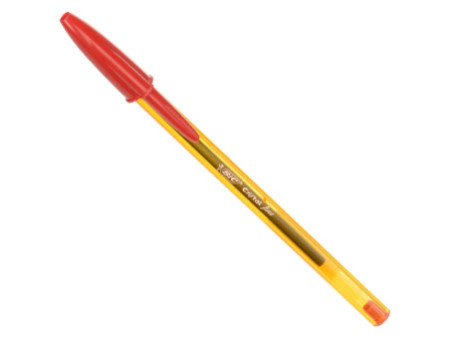 BIC Stylo à bille Cristal Fine, couleur de l'encre: rouge,