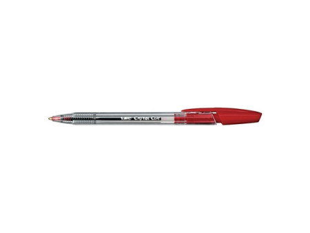 BIC Stylo à bille rétractable Cristal Clic, couleur: rouge