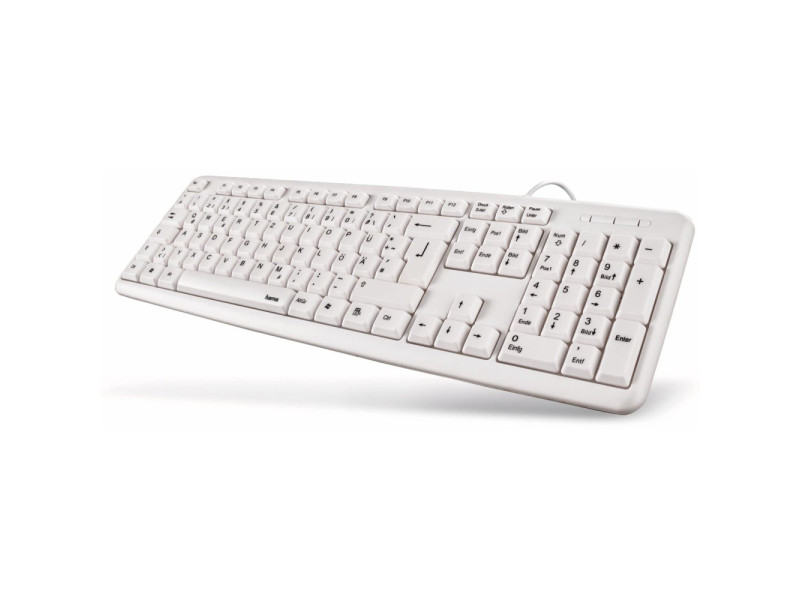 hama Basic Tastatur ´K210´, kabelgebunden, USB, weiß