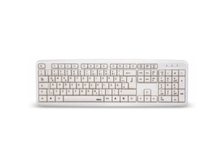 hama Basic Tastatur ´K210´, kabelgebunden, USB, weiß