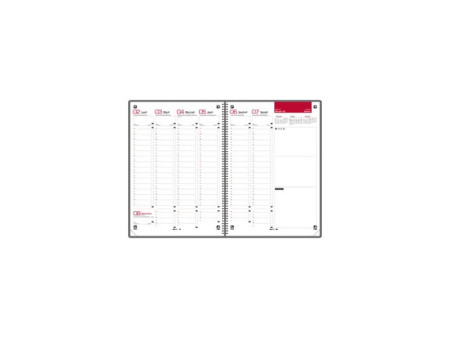 Oxford Agenda semainier Office, 210 x 297 mm, 2024, gris (couverture abime)