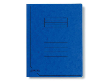 herlitz chemise easyorga, format A4, carton Colorspan, bleu