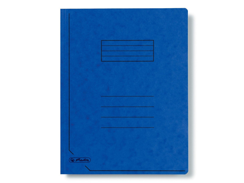 herlitz chemise easyorga, format A4, carton Colorspan, bleu