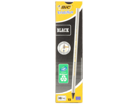 BIC Crayon Evolution ECOlutions Black, degré de dureté: HB