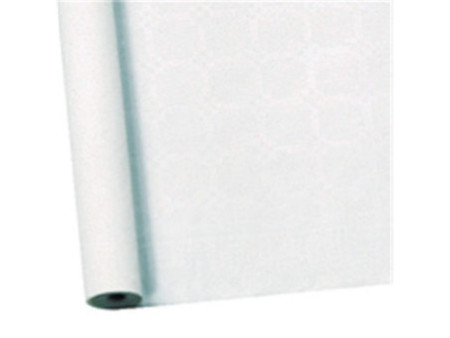 SUSY CARD Nappe de table damassée, rouleau, 10 x 1, blanc,