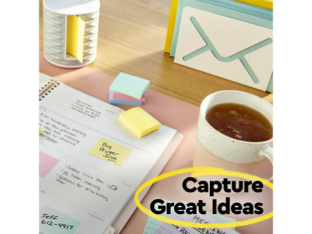 3M Post-it 100 feuilles/bloc, 76 x 76 mm, jaune, ligné