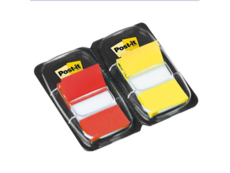 3M Post-it Index, rouge/jaune, effilé, pack avantageux