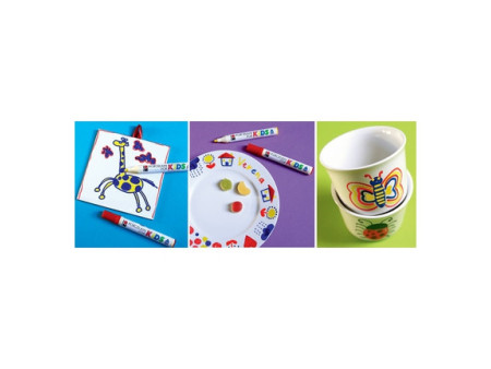 Marabu Feutre porcelaine "Porcelain for KIDS", blister de 3
