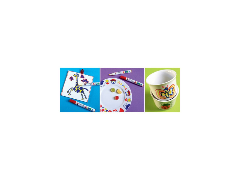 Marabu Feutre porcelaine "Porcelain for KIDS", blister de 3