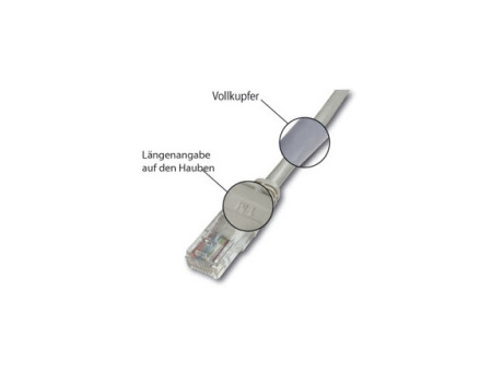 DIGITUS Câble patch Premium, Cat. 5e, U/UTP, 0,25 m, vert