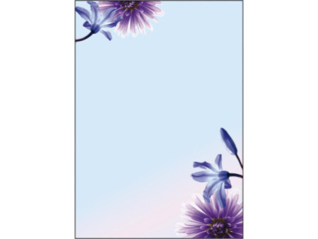 sigel Papier design, A4, 90 g/m2, motif "Blue Emotion"