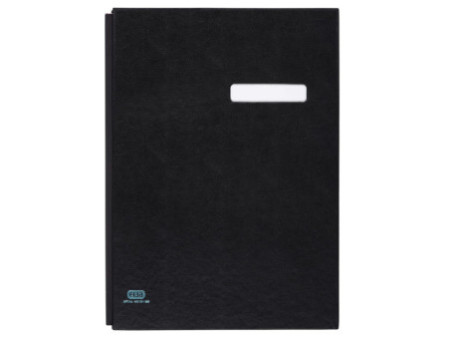ELBA parapheur reliure folio collée, 10 compartiments, noir