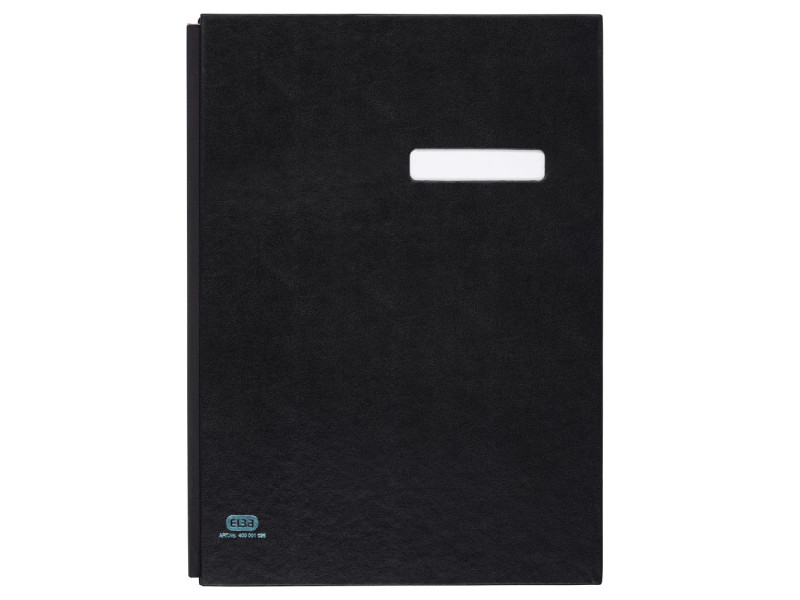 ELBA parapheur reliure folio collée, 10 compartiments, noir