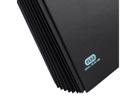 ELBA parapheur reliure folio collée, 10 compartiments, noir