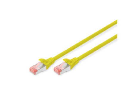 DIGITUS Câble patch, Cat. 6, S/FTP, 0,25 m, jaune