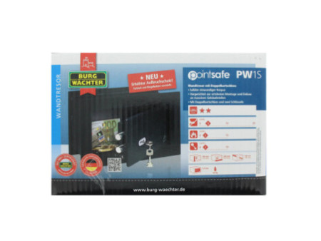 BURG-WÄCHTER Coffre-fort mural PointSafe PW 1 S, noir