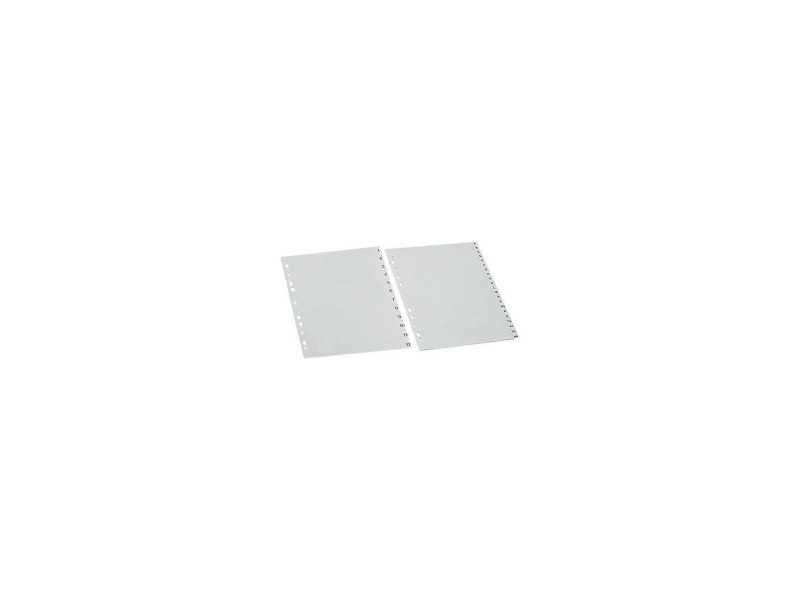 ELBA intercalaire en plastique, chiffres, A4, gris, 12 pièce