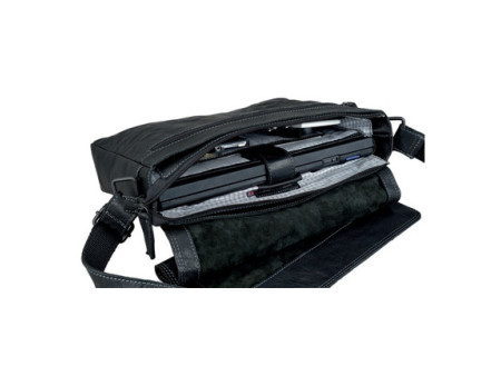 PRIDE&SOUL Sac bandoulière "STORM", en cuir, noir