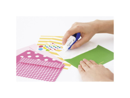 TOMBOW Roller de colle jetable "GLUE TAPE SLS", blanc / bleu