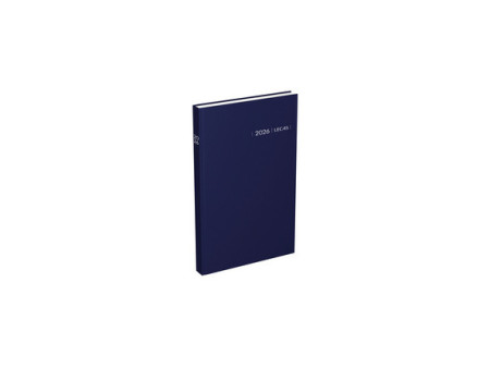 LECAS Agenda Carré 2 jours Travers, 140 x 220 mm, 2026, noir