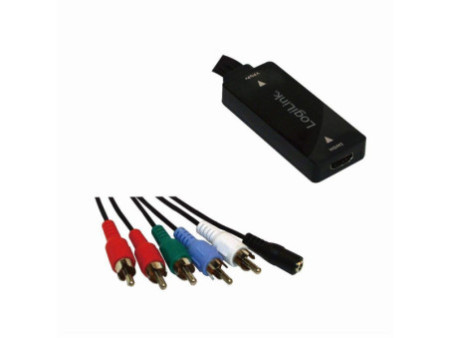 LogiLink Convertisseur HDMI vers YPbPr/audio, 0,2 m, noir