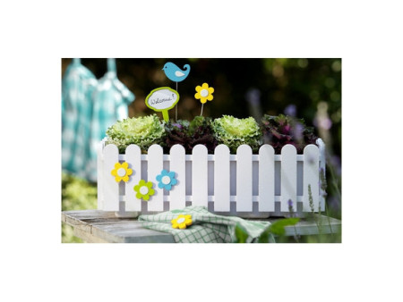 emsa Support pour bacs à fleurs LANDHAUS, blanc