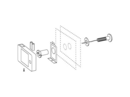 BURG-WÄCHTER Espion électronique de porte, noir/blanc