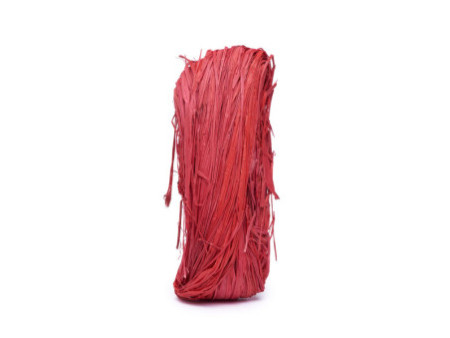 URSUS Raffia-Naturbast, rubinrot