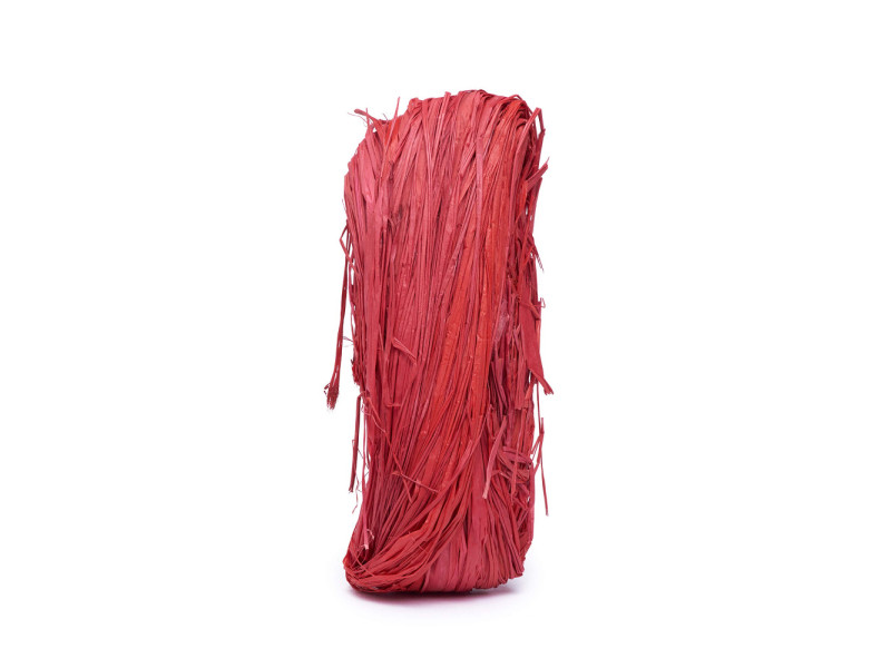 URSUS Raffia-Naturbast, rubinrot