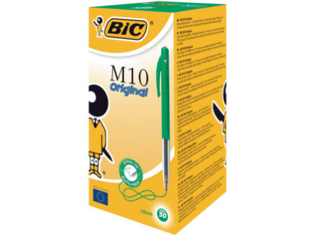 BIC stylo à bille m10, couleur du tracé: vert