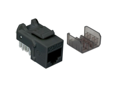 LogiLink Module keystone Cat.6A, non blindé, noir