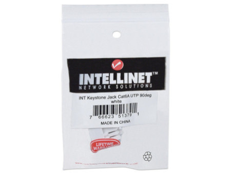 LogiLink Module keystone Cat.6A, non blindé, noir