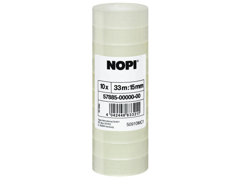 NOPI Klebefilm Shrink Tower, transparent, 15 mm x 33 m
