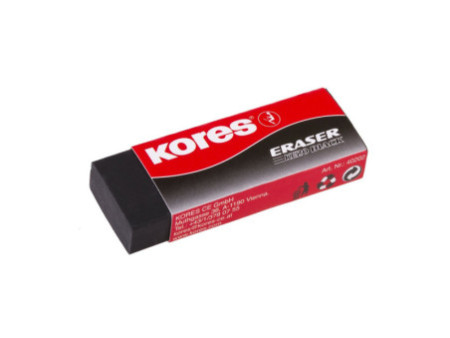 Kores Gomme en plastique ´KE20´, noir