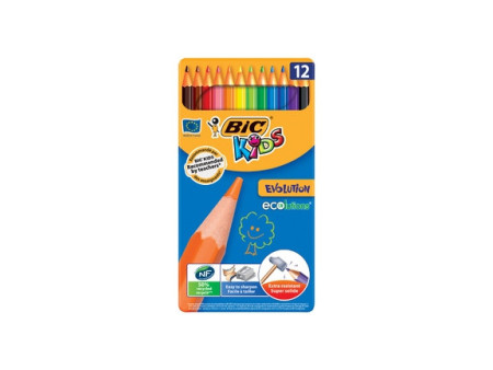BIC crayons de couleur KIDS ECOlutions Evolution, en 12