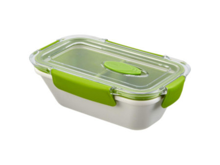 emsa  Boîte à micro-ondes BENTO BOX, 0,50 litres, blanc/vert