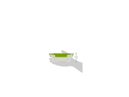 emsa  Boîte à micro-ondes BENTO BOX, 0,50 litres, blanc/vert