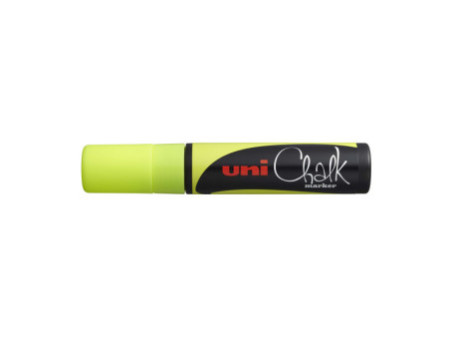 uni-ball Marqueur craie Chalk PWE-17K jaune fluo,extra large