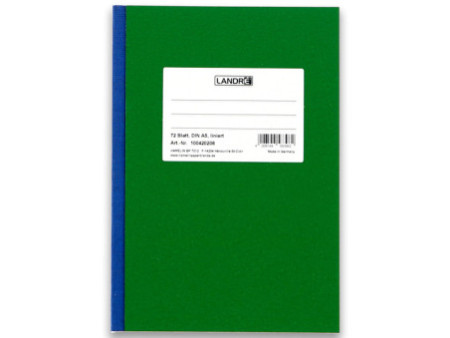 LANDRÉ Notizbuch DIN A5, 72 Blatt, 70 g/qm, liniert