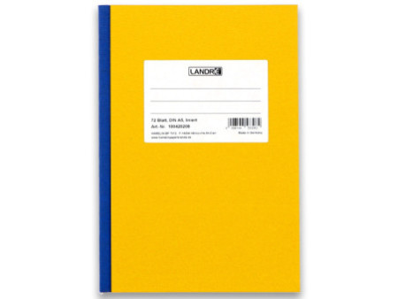 LANDRÉ Notizbuch DIN A5, 72 Blatt, 70 g/qm, liniert